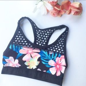Victorias Secret PINK tropical sports bra mesh XS